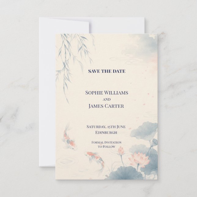 Personalised Wedding Save the Date (Front)