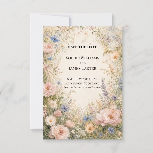 Personalised Wedding Save the Date (Front)
