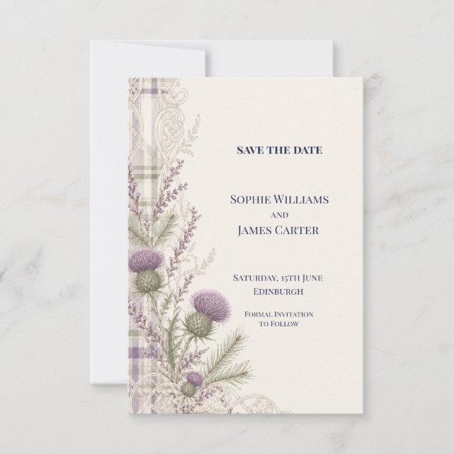 Personalised Wedding Save the Date (Front)