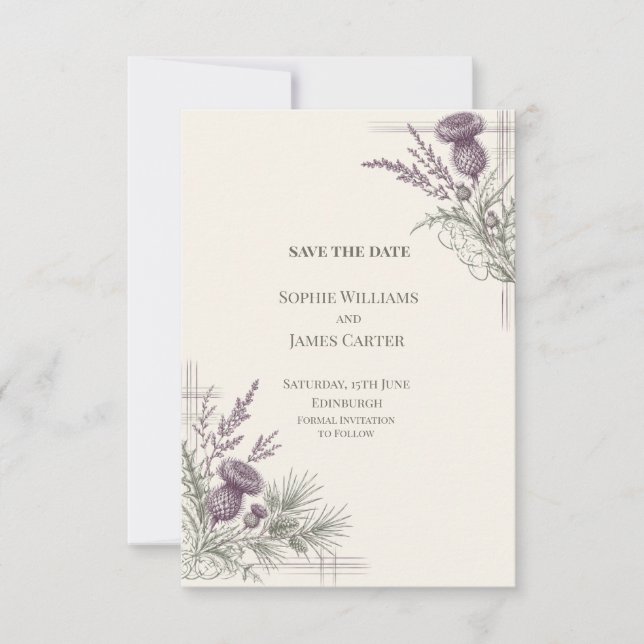 Personalised Wedding Save the Date (Front)