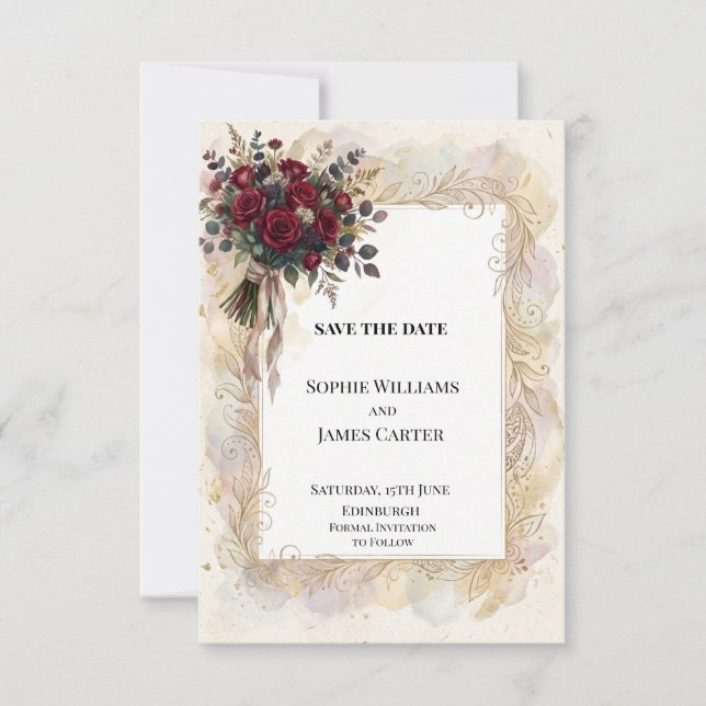 Personalised Wedding Save the Date (Front)