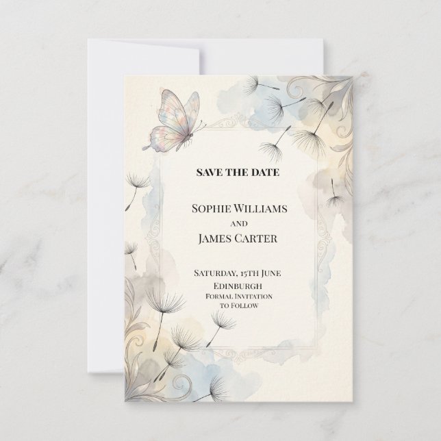 Personalised Wedding Save the Date (Front)