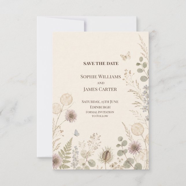 Personalised Wedding Save the Date (Front)