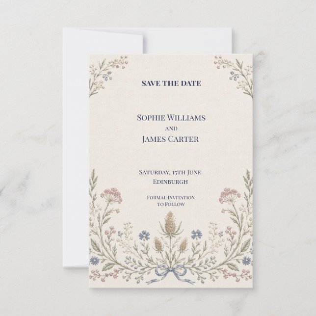 Personalised Wedding Save the Date (Front)