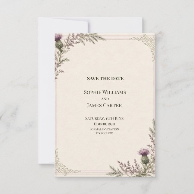Personalised Wedding Save the Date (Front)