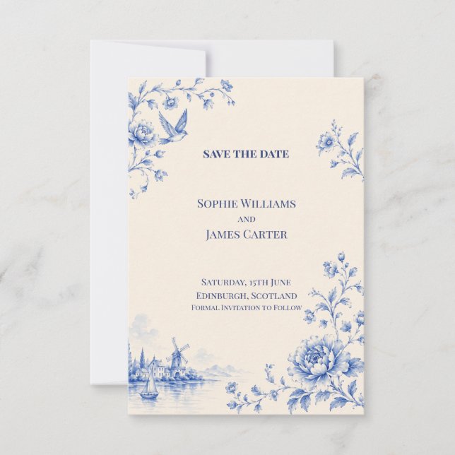 Personalised Wedding Save the Date (Front)