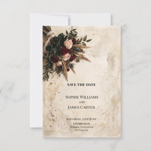 Personalised Wedding Save the Date (Front)