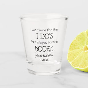 Personalised Wedding Shot Glass Wedding Favours
