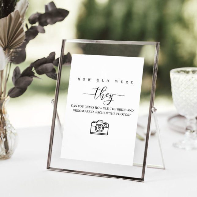 Personalised Wedding Shower "How Old Are They"  Poster (Creator Uploaded)