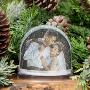 Personalised Wedding Snow Globe with Your Photo