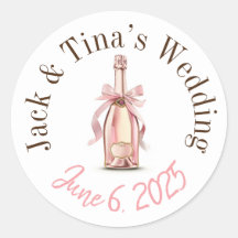 Personalised wedding stickers