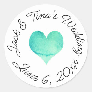 Personalised wedding stickers