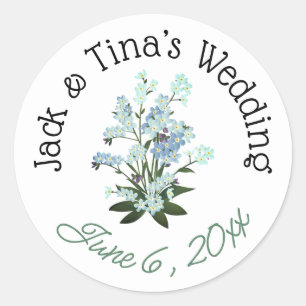 Personalised wedding stickers 