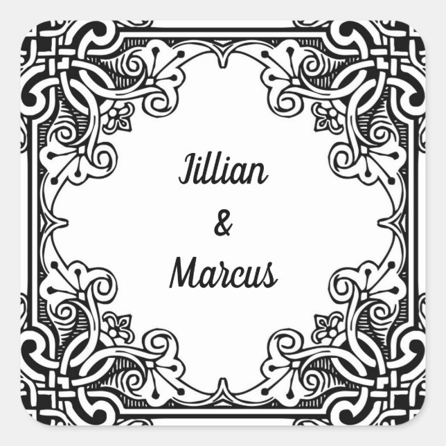 Personalised Wedding stickers (Front)