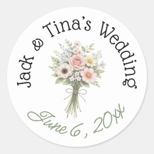 Personalised wedding stickers