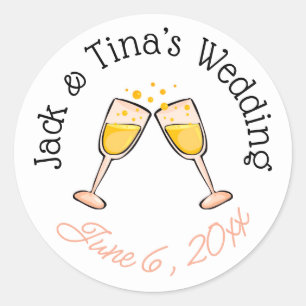 Personalised wedding stickers