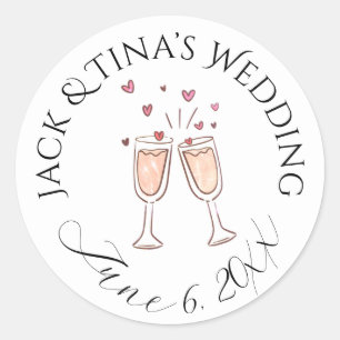 Personalised wedding stickers 