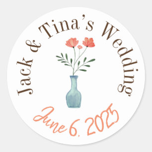 Personalised wedding stickers