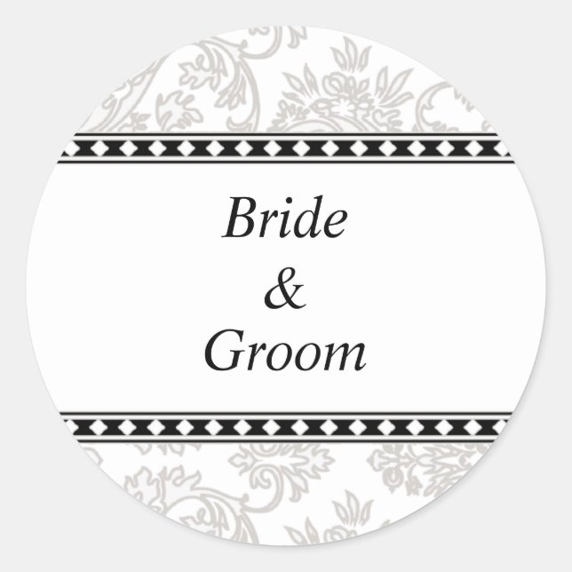 Personalised Wedding Stickers (Front)