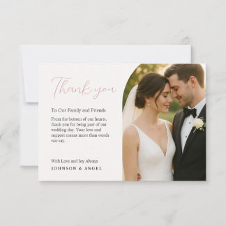 Personalised Wedding Thank You Card