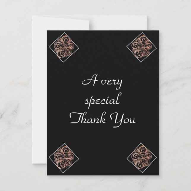 Personalised Wedding Thank You cards 2 sided (Front)