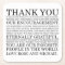Personalised Wedding Thank You Coasters