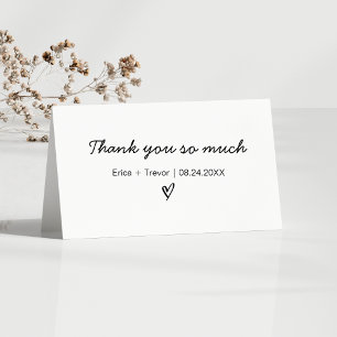 Personalised Wedding Thank You Holiday Card