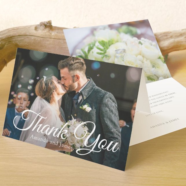 Personalised Wedding Thank You Photo Card (Creator Uploaded)