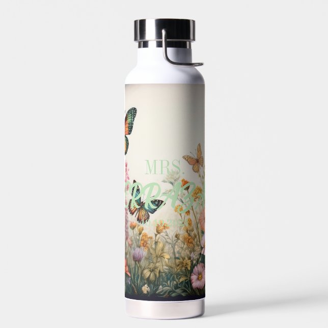 Personalised Wedding Water Bottle (Left)
