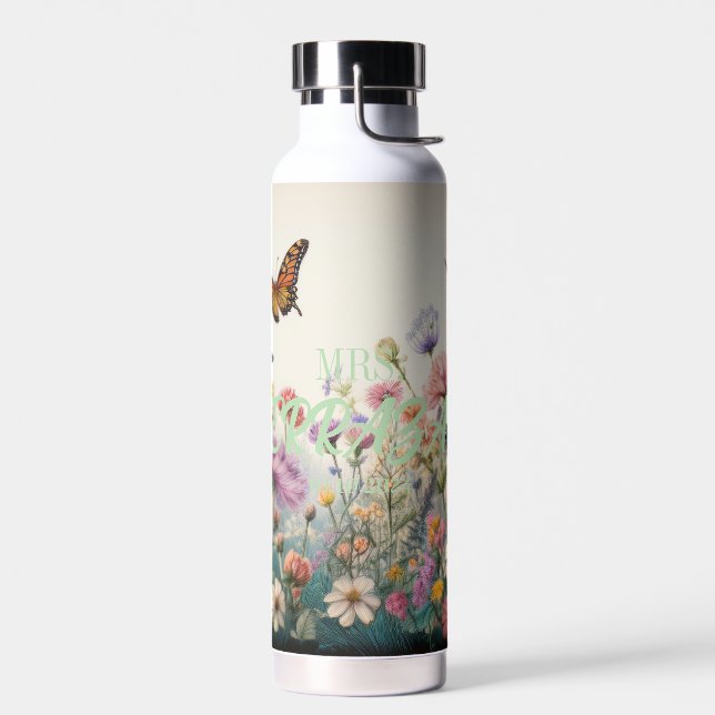 Personalised Wedding Water Bottle (Left)
