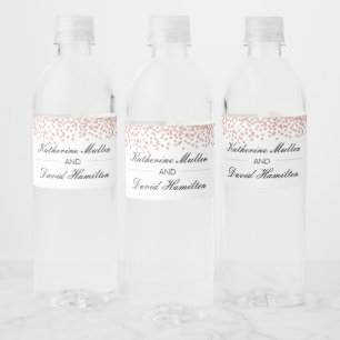 Personalised Wedding Water Bottle Label