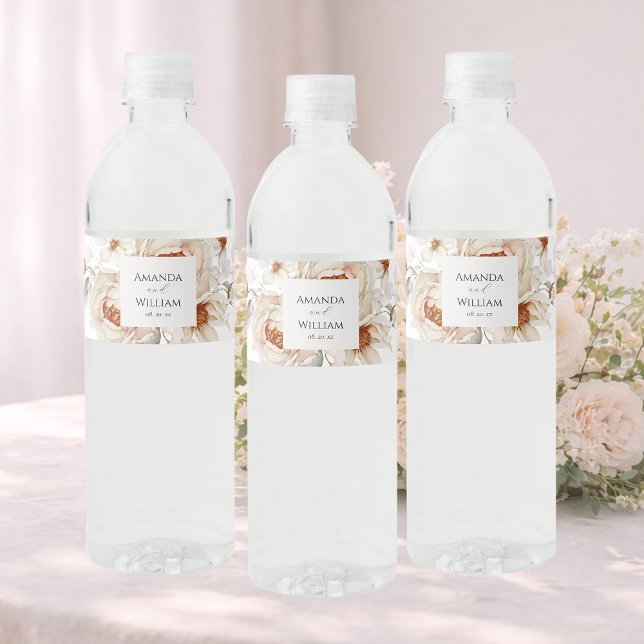 Personalised Wedding Water Bottle Label (Creator Uploaded)