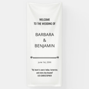 Personalised Wedding Welcome Custom Wedding Party Banner