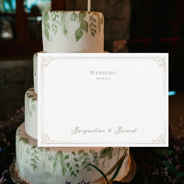  Personalised Wedding White Thank You Invitation (Creator Uploaded)