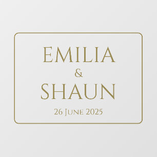 Personalised Wedding Window Cling