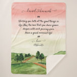 Personalised Wedding Wishes to Bride and Groom Sherpa Blanket<br><div class="desc">Toss that old-fashioned wedding card away and have this beautiful blanket instead and make the newlyweds hearts melt! This wedding blanket is a very practical and thoughtful gift for the new couple that they can actually use. Add their names, your personal message or you can leave the same message if...</div>