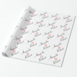 Personalised Wedding Wrapping Paper<br><div class="desc">This wrapping paper features the names of the bride and groom for a truly special touch.</div>