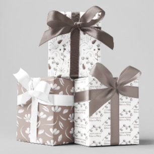 Personalised Wedding Wrapping Paper Sheets