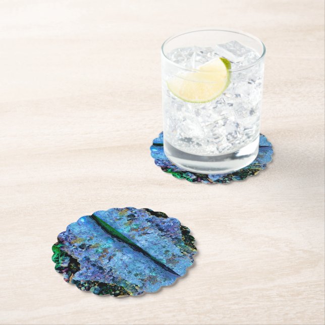 Personalised Weddings Watarcolor Custom Paper  Coaster (Insitu)