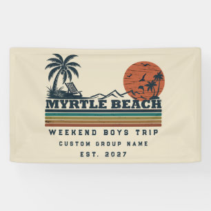 Personalised Weekend Myrtle Beach Bachelor Party Banner