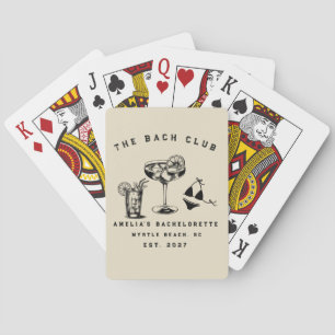 Personalised Weekend Trip Beach Bachelorette Party Playing Cards