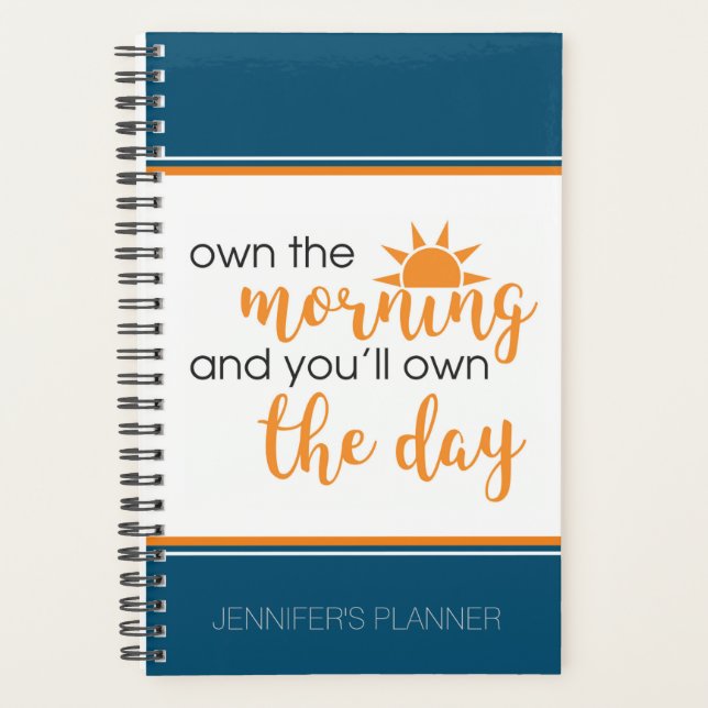 Personalised Weekly/Monthly Planner - Spiral Bound (Front)