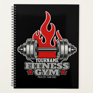 Personalised Weight Lifting Dumbbell Fitness Gym Planner