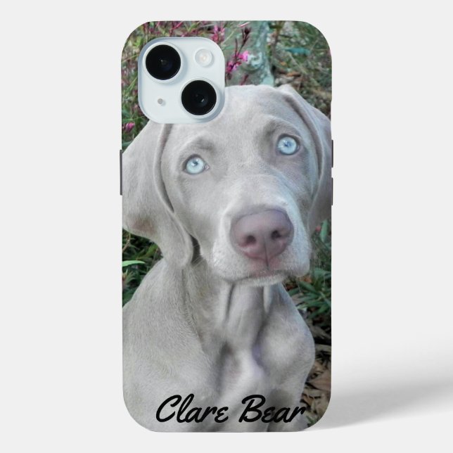 Personalised Weimaraner Dog - Brooklyn's Garden  Case-Mate iPhone Case (Back)