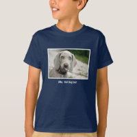 Personalised Weimaraner Dog Photo and Dog Name