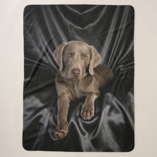 Personalised weimaraner Dog Photo Throw Blanket