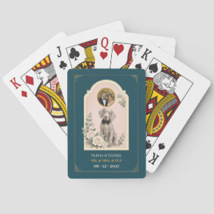 Personalised Weimaraner Wedding Favour Photo Playing Cards