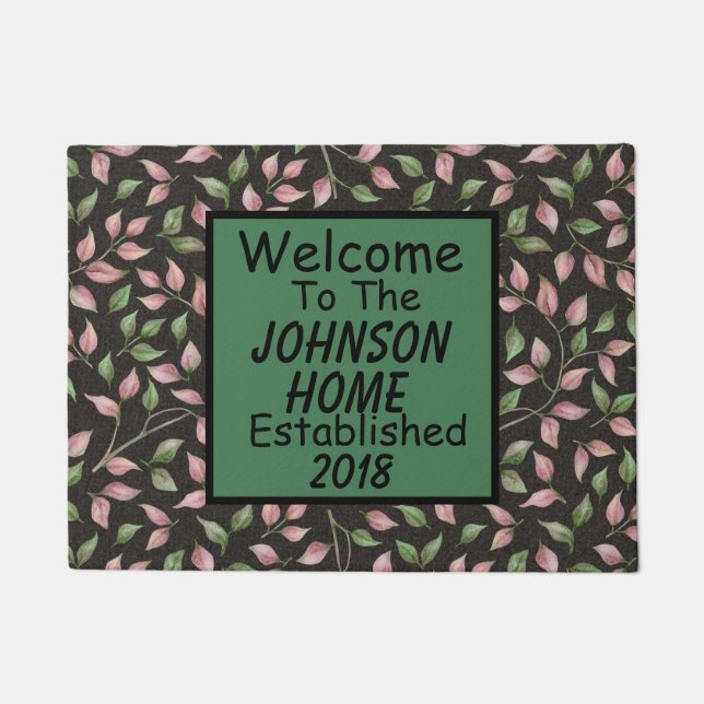 Personalised Welcome Doormat (Front)
