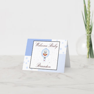 Personalised Welcome New Baby Card