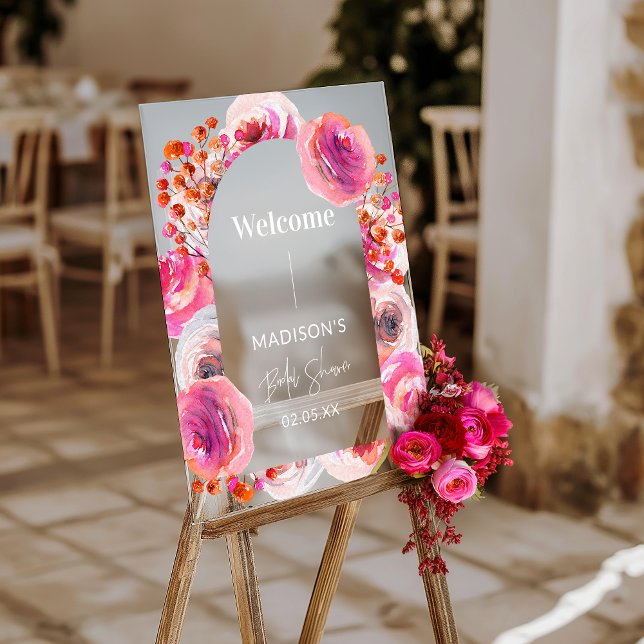 Personalised Welcome Sign Clear Acrylic (Creator Uploaded)